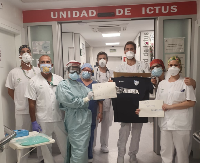 Imagen del material recibido por el hospital