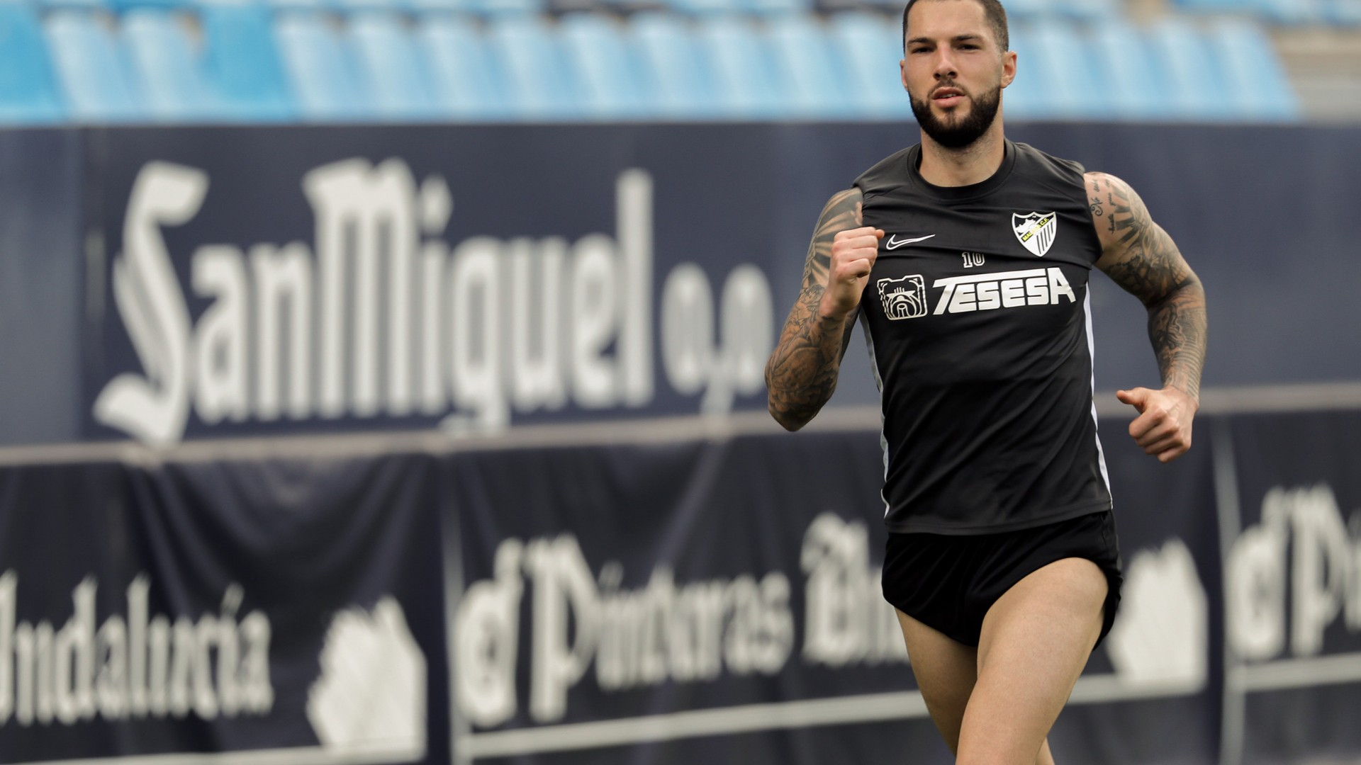 Tete Morente, uno más en los entrenamientos