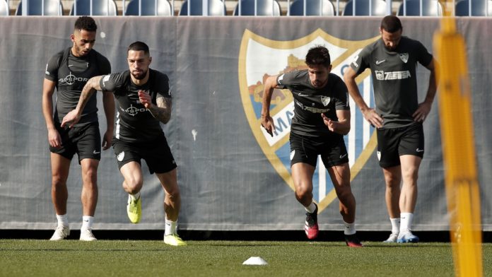 El Málaga se prepara para los entrenos en grupo