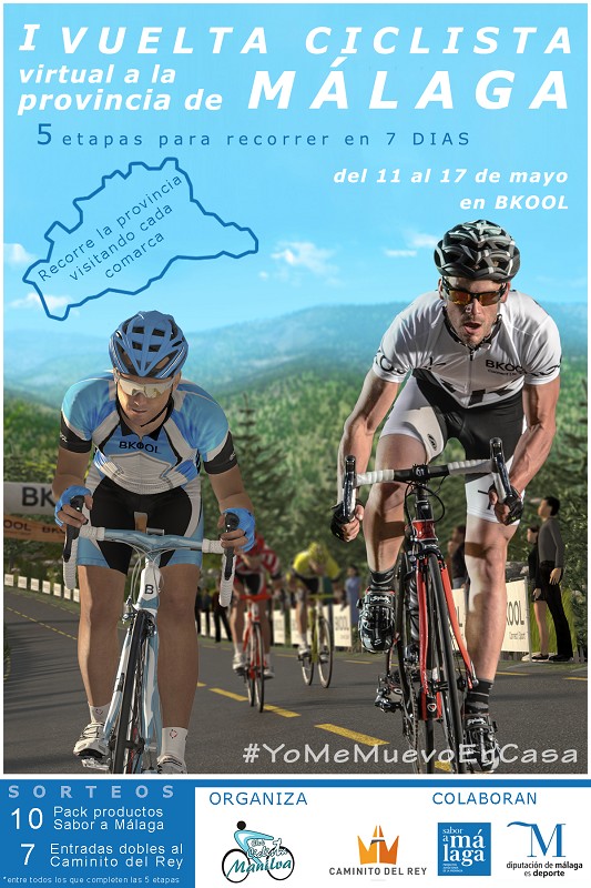 Vuelta ciclista virtual Málaga