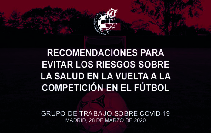 Protocolo recomendaciones salud vuelta fútbol