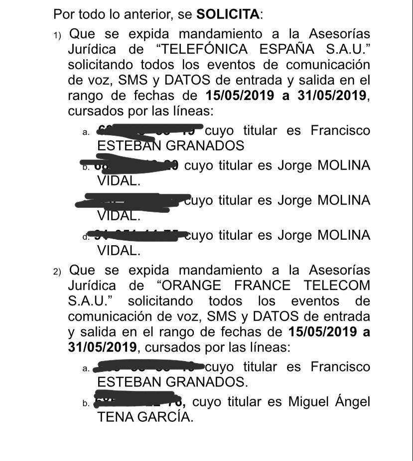 Policía solicita escuchas caso Oikos