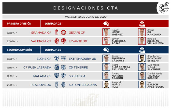 Moreno Aragón árbitro Málaga-Huesca