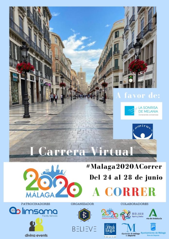 Banner Málaga 2020 A Correr I Carrera Solidaria Virtual