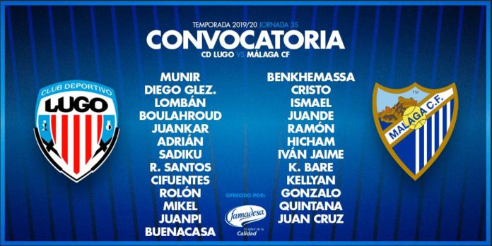 Convocatoria Málaga Lugo Luis Tete