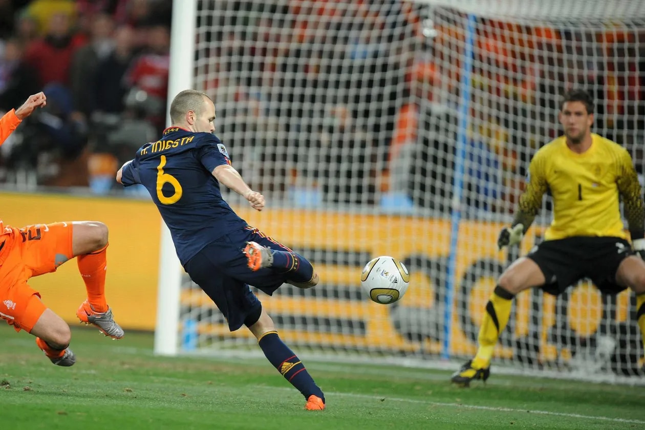 Iniesta y su mítico gol en Sudáfrica 2010