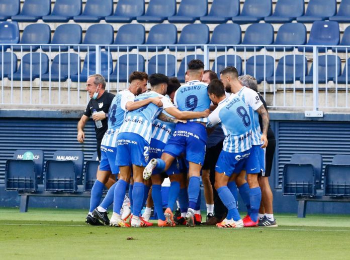 El Málaga celebra la permanencia