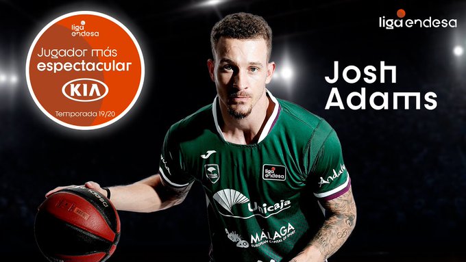 Josh Adams jugador más espectacular acb 19/20
