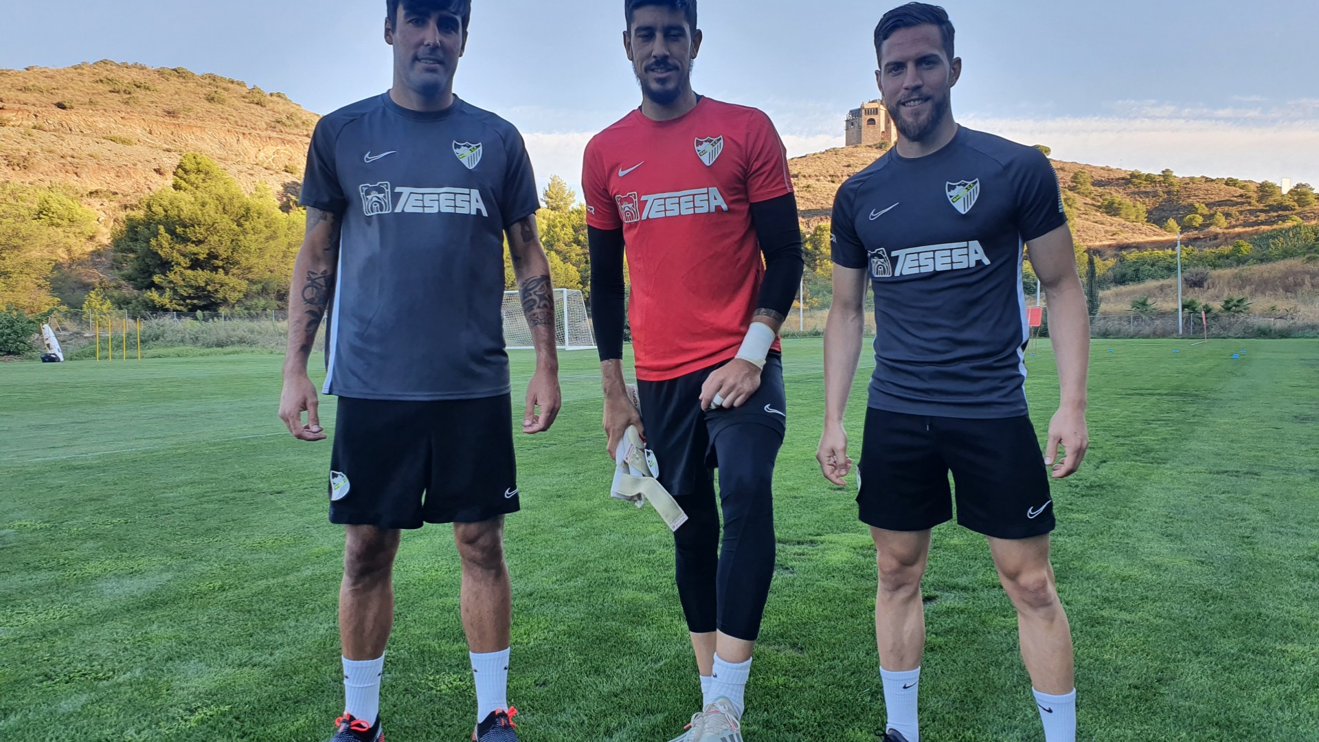 El primer día de los nuevos en el Málaga