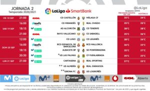 Horario jornada 2