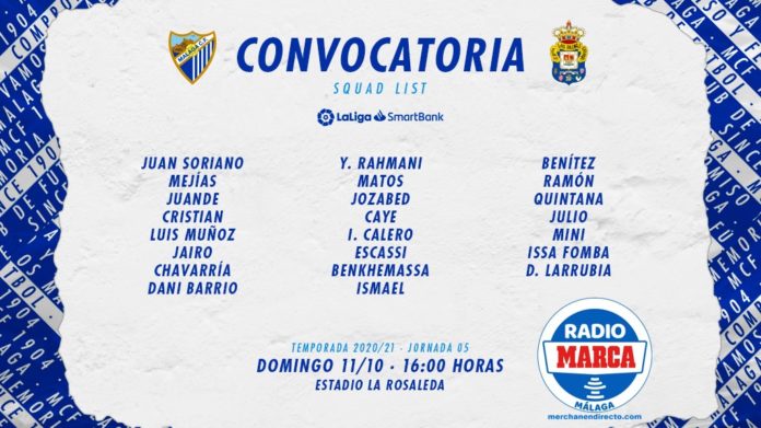 convocatoria Málaga Las Palmas