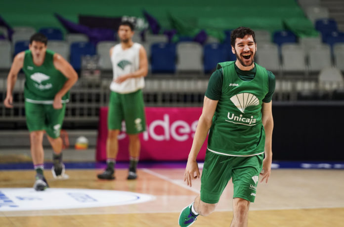 Darío Brizuela entrenamiento Unicaja