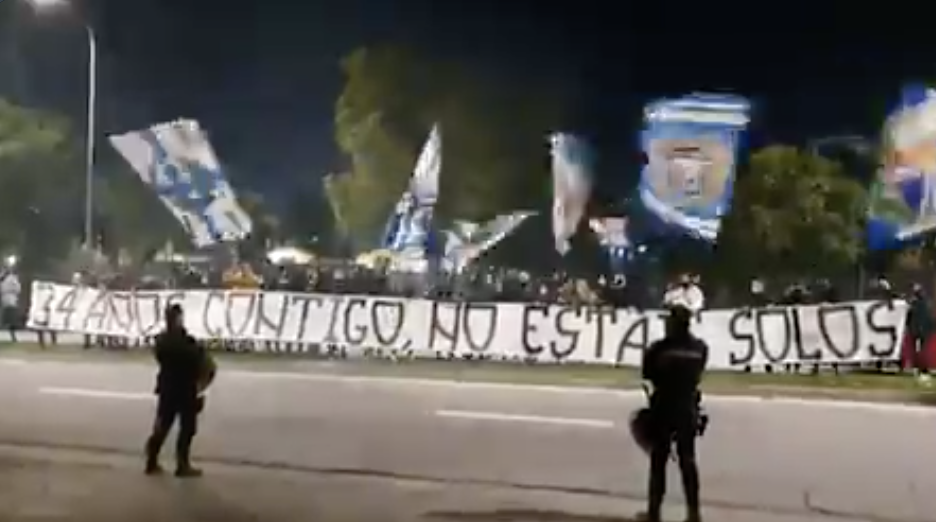 Recibimiento Málaga CF pandemia