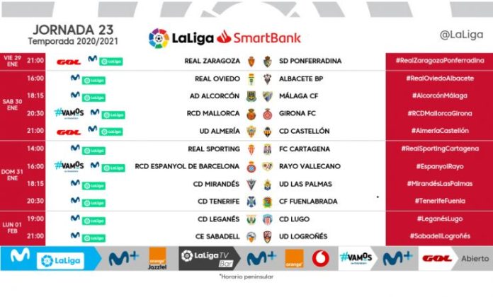 Horario jornada 23