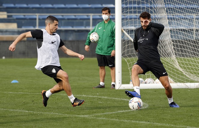 El Málaga se ejercitó en la Federación