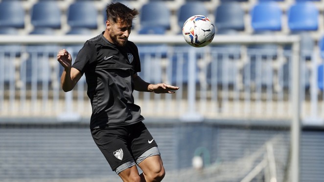 Luis Muñoz en el entrenamiento