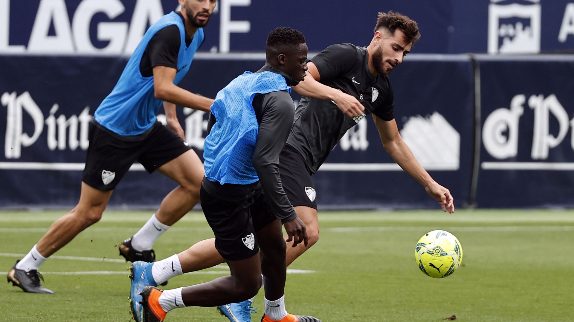 Ibra juvenil entrenamiento Málaga