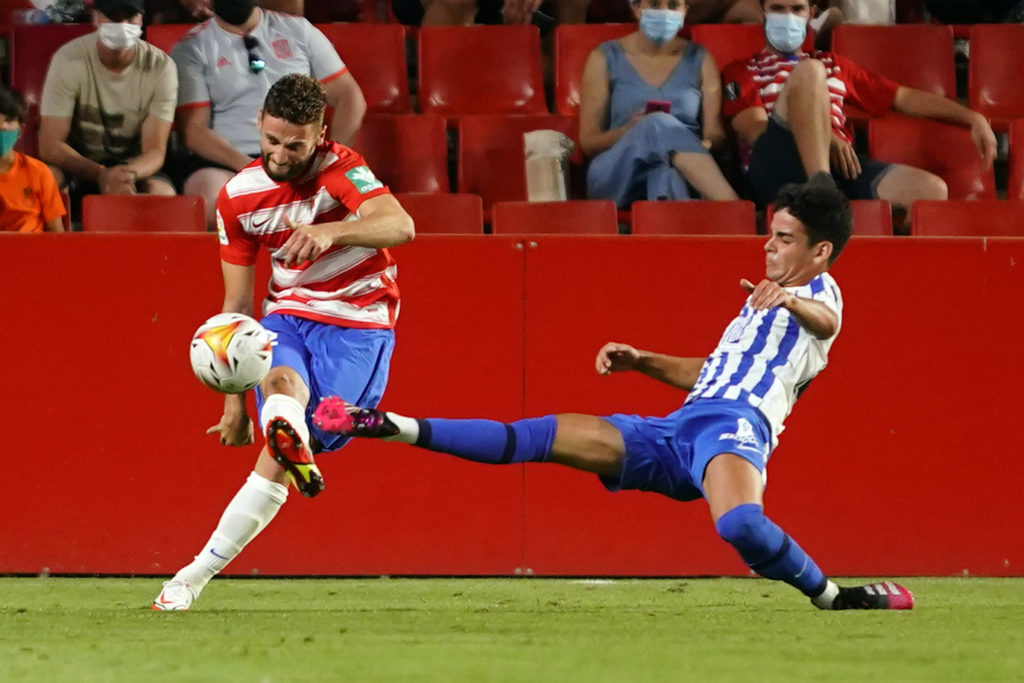 Andrés Caro este verano en el encuentro de pretemporada ante el Granada