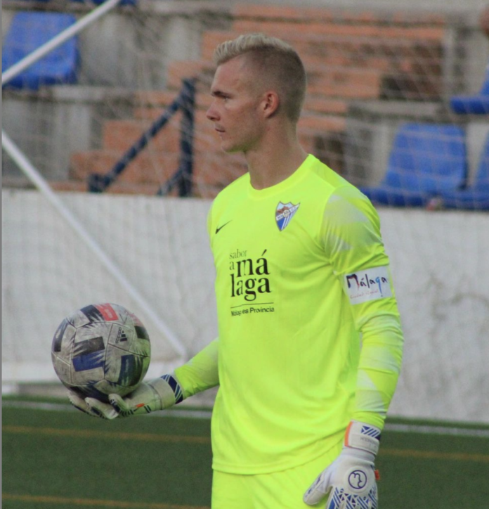 Dani Strindholm, portero del Málaga CF