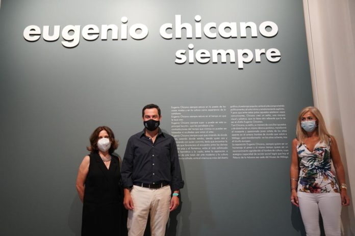 Moreno reivindica la Cultura como espacio seguro pone en valor la labor de los artistas andaluces y del sector durante su visita al Museo de Málaga