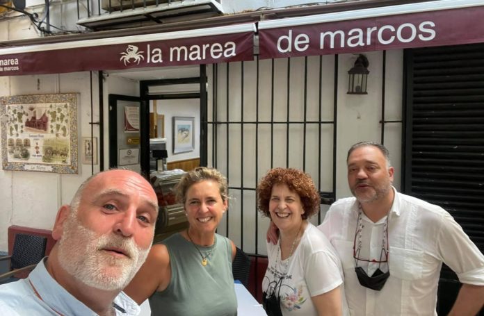 El cheff José Andrés visita de postín para un lugar emblemático: La Marea de Marcos