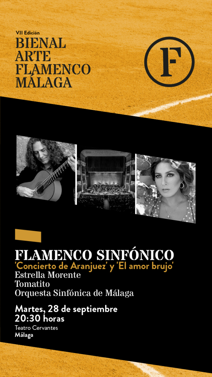 La Bienal de Arte Flamenco reúne a Tomatito, Estrella Morente y la Orquesta Sinfónica Provincial el 28 de septiembre