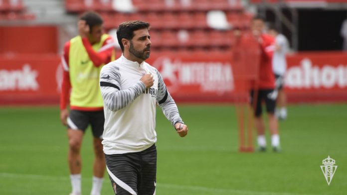 David Gallego, entrenador del Real Sporting de Gijón | RSG. Fotografía: Pablo Albalá