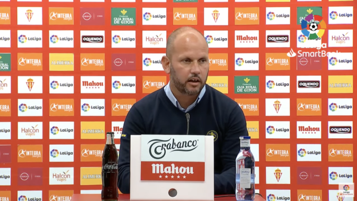 José Alberto, en la rueda de prensa posterior al encuentro frente al Sporting