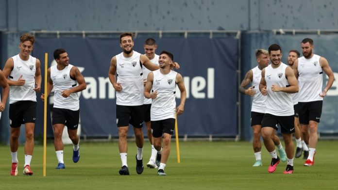 El Málaga en un entrenamiento en el Anexo | MCF