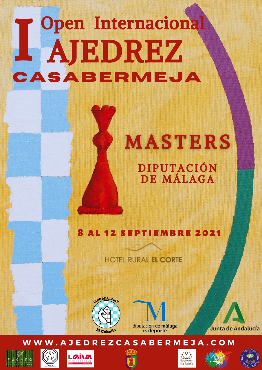 Casabermeja acogerá el I Masters y el I Open Internacional de Ajedrez Diputación de Málaga 2021, que se celebrarán de forma paralela del 8 al 12 de septiembre en este municipio. “Volvemos a situar a la provincia malagueña en el mapa del ajedrez mundial, trayendo un torneo de máxima categoría y otro para fomentar la práctica”, ha informado el vicepresidente primero y diputado de Educación, Juventud y Deportes de la Diputación de Málaga, Juan Carlos Maldonado. La primera competición en comenzar el 8 septiembre, a partir de las 16.30 horas, en las instalaciones del hotel rural El Corte será el I Masters de Ajedrez Diputación de Málaga 2021, en el que estarán diez grandes maestros, “tres de ellos malagueños para su promoción como jugadores de élite”, ha detallado Maldonado, quien ha hecho hincapié en que “a este torneo vendrán jugadores de hasta cinco nacionalidades diferentes, de Armenia, Serbia, Argentina, Venezuela y Ucrania, que podrán conocer durante cinco días la provincia de Málaga y disfrutar de su gastronomía, hoteles y gente”. Este Torneo de Grandes Maestros, Maestros Internacionales y Maestros de la Federación Internacional de Ajedrez (FIDE), que será valedero para subir de categoría según las normas de la propia FIDE, está compuesto por nueve rondas, ya que los diez participantes competirán todos contra todos. Estos enfrentamientos ya se conocen tras un sorteo celebrado el pasado sábado en la localidad. En paralelo, en las mismas instalaciones, se celebrará el I Open Internacional de Ajedrez Casabermeja, que empieza el jueves, 9 de septiembre, contará con 70 participantes y constará de siete rondas y será valedero para el sistema de puntación (Elo) de la FIDE. Para esta competición asistirán jugadores de toda la provincia de Málaga, principalmente con presencia de jugadores titulados que no juegan el Masters, y otros que acuden desde diferentes puntos de España como Baleares o Valencia. Los dos eventos, patrocinados por la Diputación de Málaga, organizados por el Club de Ajedrez El Caballo y en el que colabora el Ayuntamiento de Casabermeja, serán retransmitidos en directo a través www.chess24.com/es para poder seguir el desarrollo de las partidas online con comentarios de los aficionados durante el transcurso de las mismas. Casabermeja acogerá el I Masters y el I Open Internacional de Ajedrez Diputación de Málaga 2021, que se celebrarán de forma paralela del 8 al 12 de septiembre en este municipio. “Volvemos a situar a la provincia malagueña en el mapa del ajedrez mundial, trayendo un torneo de máxima categoría y otro para fomentar la práctica”, ha informado el vicepresidente primero y diputado de Educación, Juventud y Deportes de la Diputación de Málaga, Juan Carlos Maldonado. La primera competición en comenzar el 8 septiembre, a partir de las 16.30 horas, en las instalaciones del hotel rural El Corte será el I Masters de Ajedrez Diputación de Málaga 2021, en el que estarán diez grandes maestros, “tres de ellos malagueños para su promoción como jugadores de élite”, ha detallado Maldonado, quien ha hecho hincapié en que “a este torneo vendrán jugadores de hasta cinco nacionalidades diferentes, de Armenia, Serbia, Argentina, Venezuela y Ucrania, que podrán conocer durante cinco días la provincia de Málaga y disfrutar de su gastronomía, hoteles y gente”. Este Torneo de Grandes Maestros, Maestros Internacionales y Maestros de la Federación Internacional de Ajedrez (FIDE), que será valedero para subir de categoría según las normas de la propia FIDE, está compuesto por nueve rondas, ya que los diez participantes competirán todos contra todos. Estos enfrentamientos ya se conocen tras un sorteo celebrado el pasado sábado en la localidad. En paralelo, en las mismas instalaciones, se celebrará el I Open Internacional de Ajedrez Casabermeja, que empieza el jueves, 9 de septiembre, contará con 70 participantes y constará de siete rondas y será valedero para el sistema de puntación (Elo) de la FIDE. Para esta competición asistirán jugadores de toda la provincia de Málaga, principalmente con presencia de jugadores titulados que no juegan el Masters, y otros que acuden desde diferentes puntos de España como Baleares o Valencia. Los dos eventos, patrocinados por la Diputación de Málaga, organizados por el Club de Ajedrez El Caballo y en el que colabora el Ayuntamiento de Casabermeja, serán retransmitidos en directo a través www.chess24.com/es para poder seguir el desarrollo de las partidas online con comentarios de los aficionados durante el transcurso de las mismas.