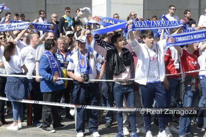 La afición del Zaragoza durante la temporada