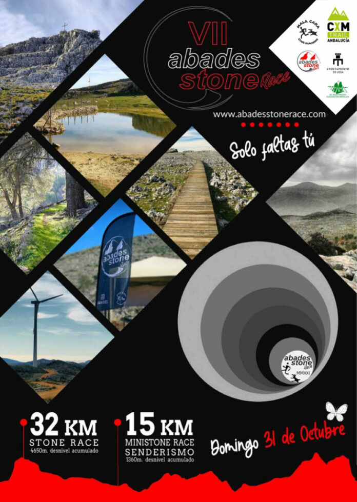 Cartel de la VII edición de la carrera Abades Stone Race