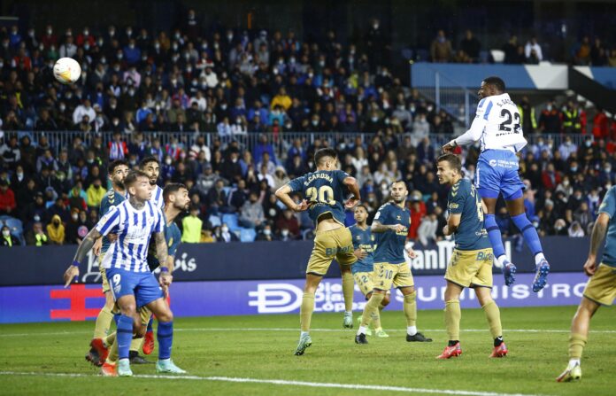 Sekou, segundos antes de anotar el 2-1 de cabeza