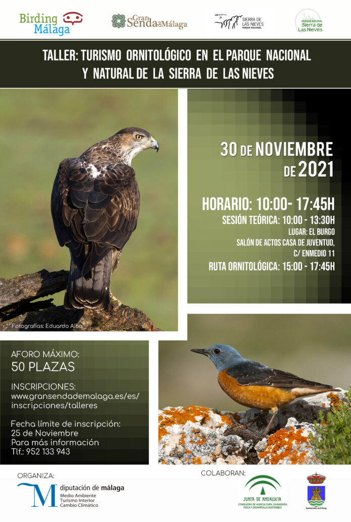 La Diputación promociona el turismo de interior con un taller ornitológico en el Parque Nacional Sierra de las Nieves