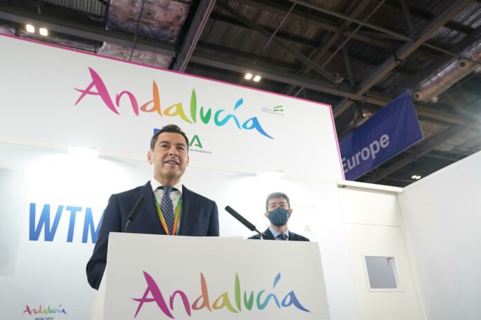 Moreno muestra Andalucía en Londres como un destino de 