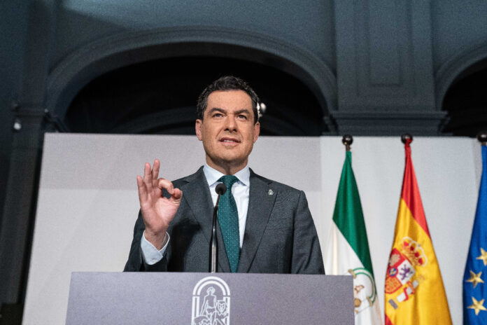 El presidente de la Junta de Andalucía, Juanma Moreno