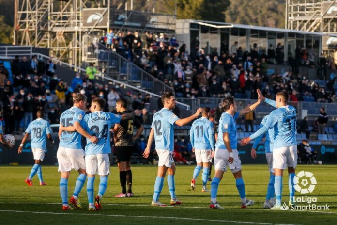 El Ibiza en el partido ante el Alcorcón