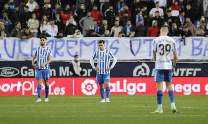 Juande, Ramón y Roberto durante el encuentro frente al Ibiza