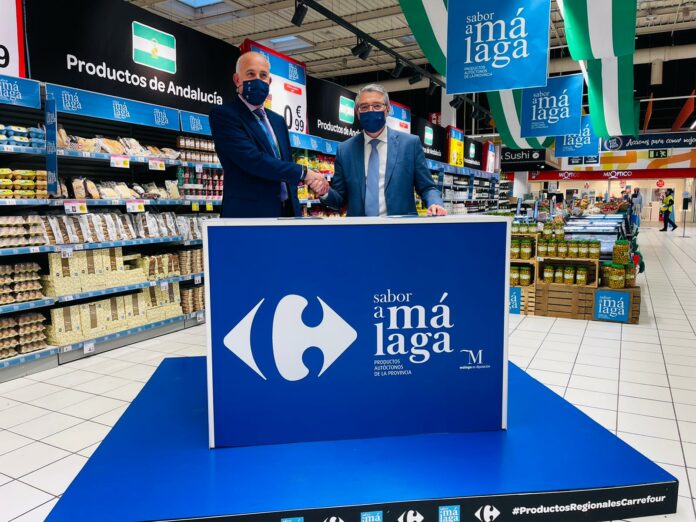 Sabor a Málaga refuerza su alianza con Carrefour, que ya vende casi medio millar de productos asociados a la marca de la Diputación