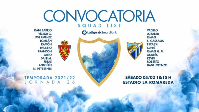 Convocatoria ante el Zaragoza | MCF