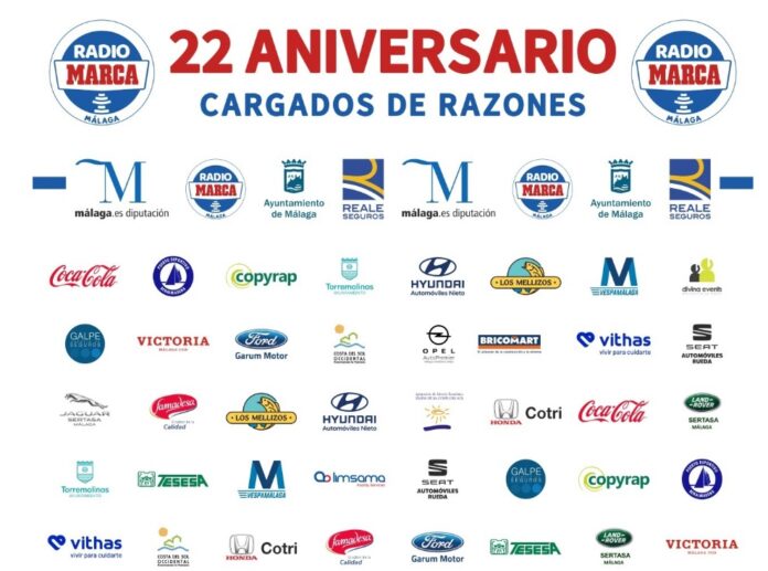 Patrocinadores y colaboradores que apoyan a Radio MARCA Málaga