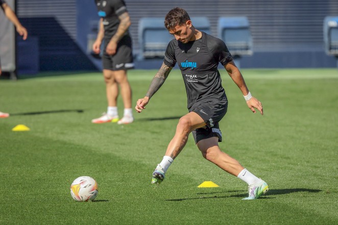 Braian Cufré en el entrenamiento