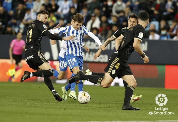 Febas en el encuentro ante la Ponferradina