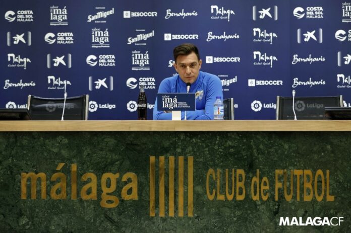 Pablo Guede en su presentación como entrenador del Málaga CF | Pepe Ortega: MCF