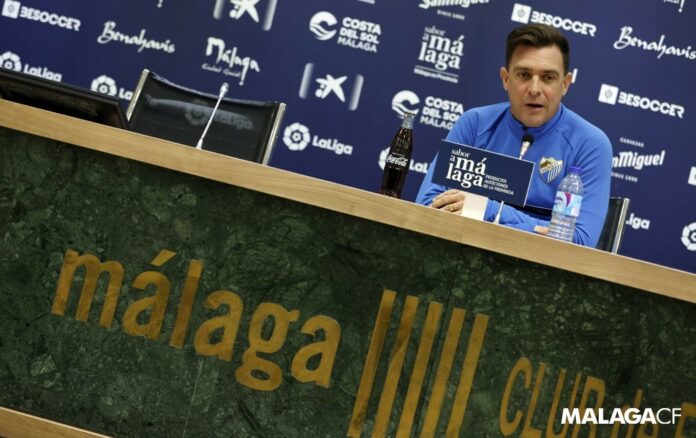 Pablo Guede en su presentación como entrenador del Málaga CF | Pepe Ortega: MCF