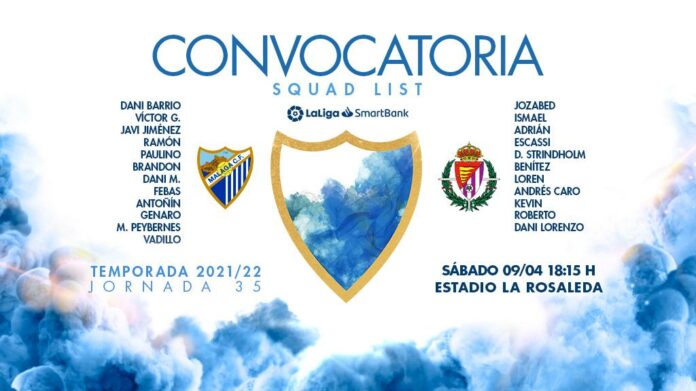 Convocatoria ante el Valladolid