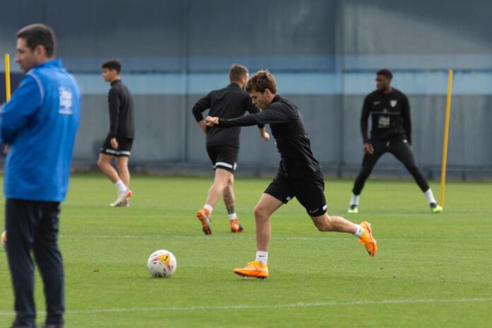 Febas, en un entrenamiento