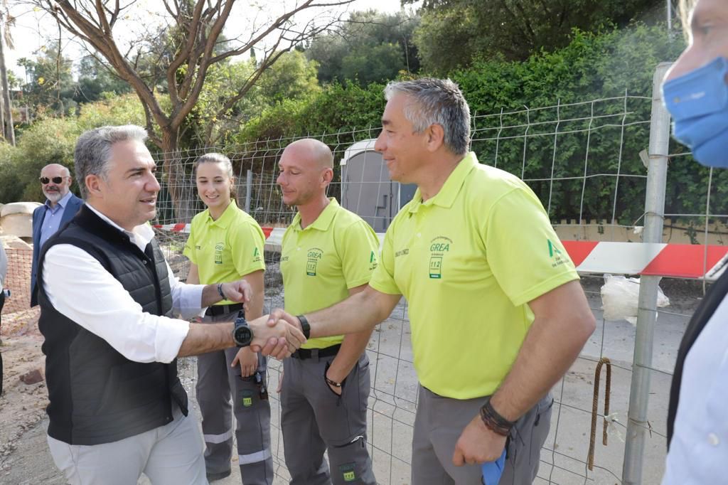 Bendodo subraya ejecución del 20% de la tercera base del GREA en Andalucía, cuyas obras finalizarán antes de fin de año