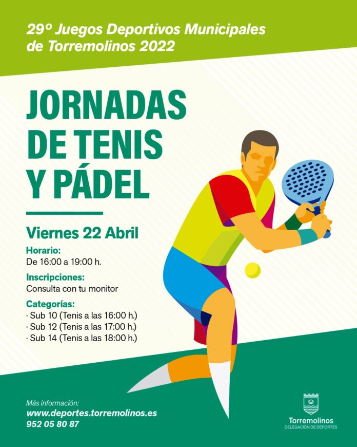 Los Juegos Deportivos Municipales comienzan este viernes con la jornada de tenis y pádel