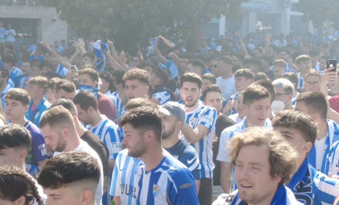 Corteo de la afición malaguista